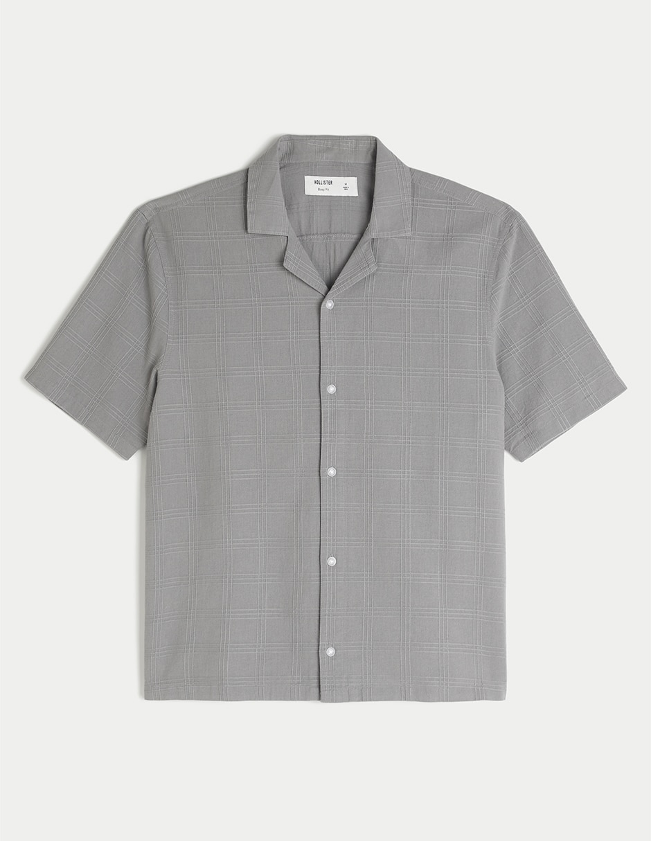 Camisa casual de algodón manga corta para hombre Camisa casual de algodón manga corta para hombre