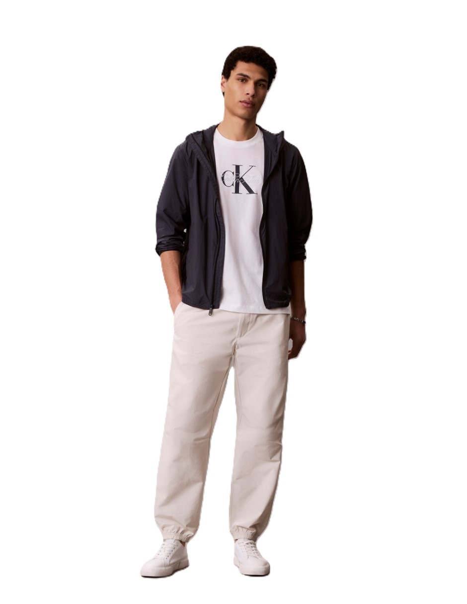 Pants straight con elástico para hombre 2