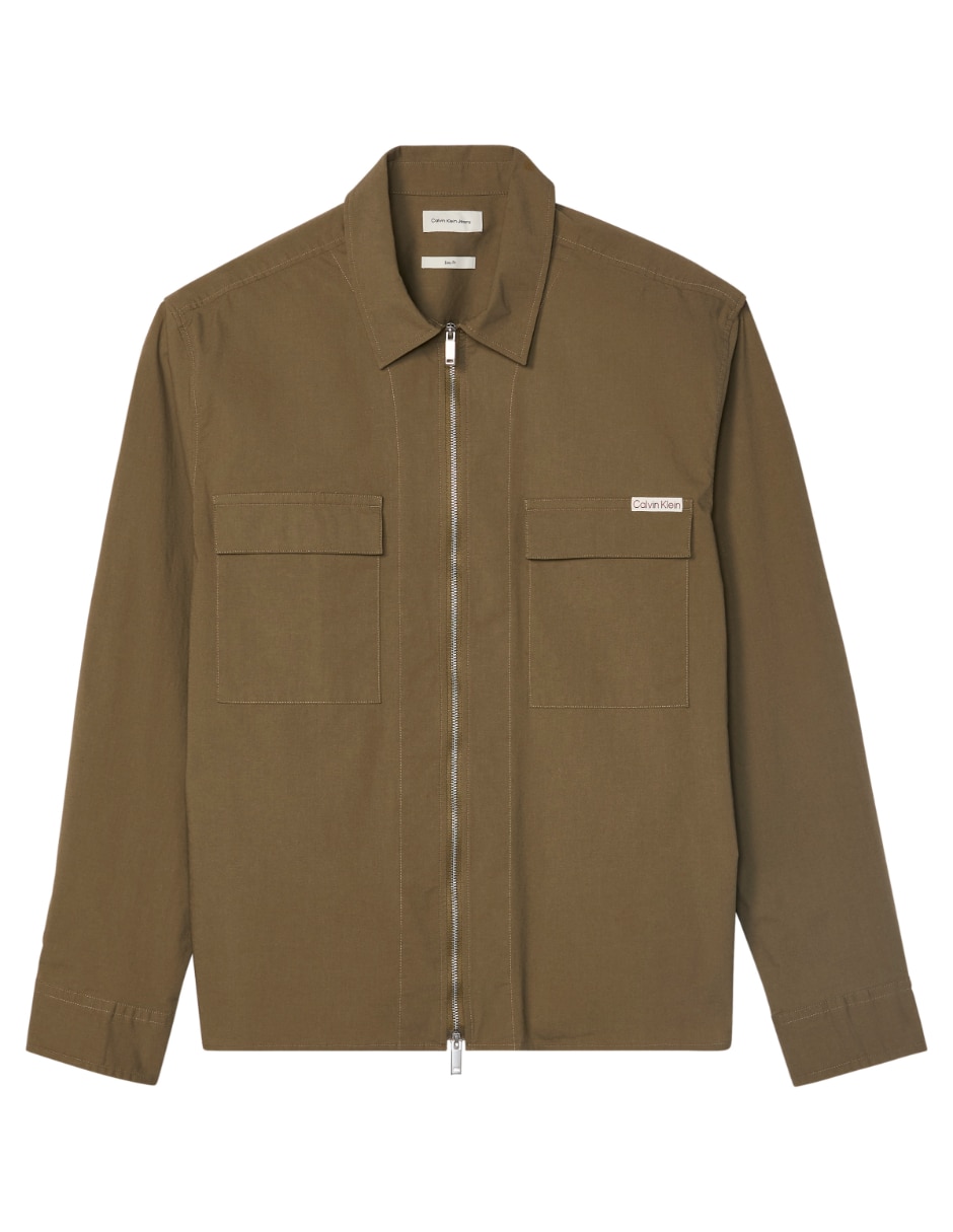 Camisa casual de algodón manga larga para hombre