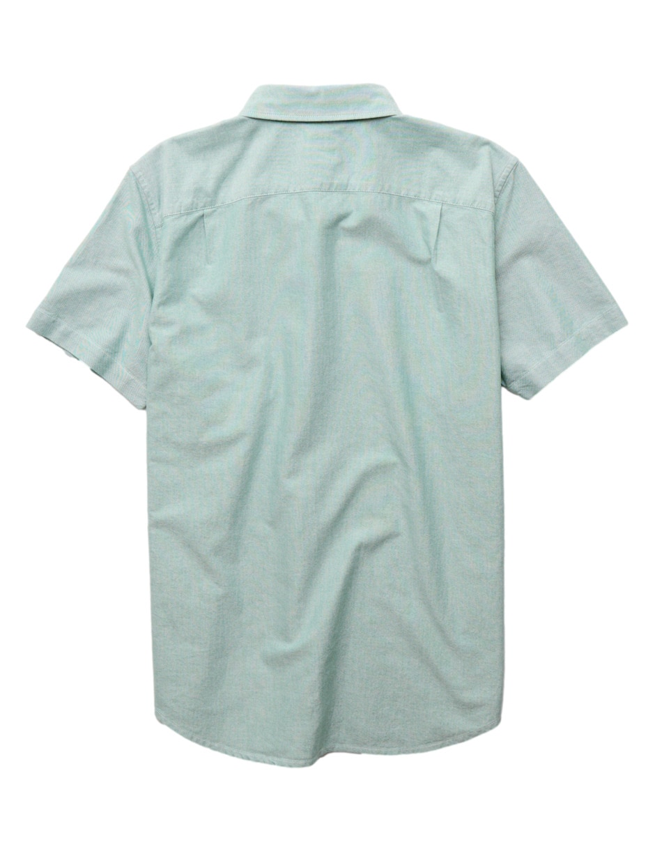 Camisa casual american eagle de algodón manga corta para hombre