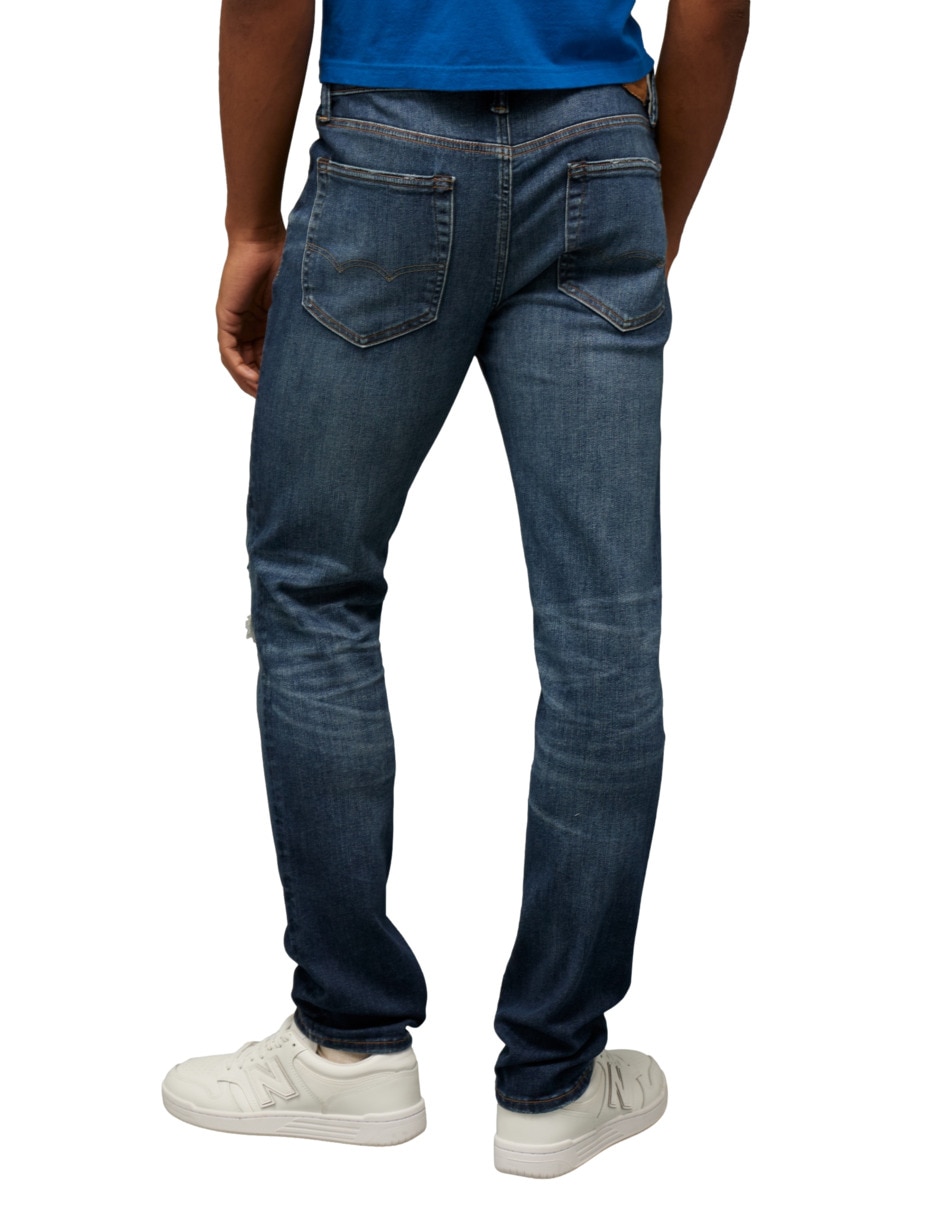 Jeans slim American Eagle lavado obscuro para hombre