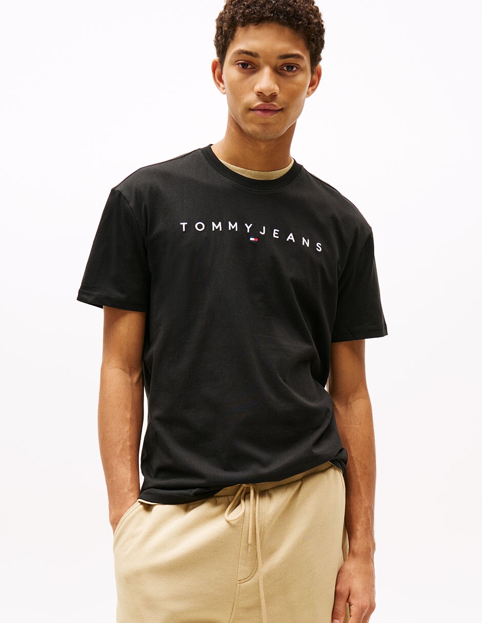 Playera Tjm Linear Logo cuello redondo para hombre