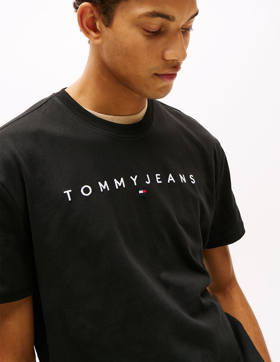 Playera Tjm Linear Logo cuello redondo para hombre 3