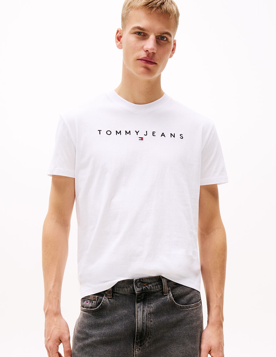 Playera Tjm Linear Logo cuello redondo para hombre Playera Tjm Linear Logo cuello redondo para hombre