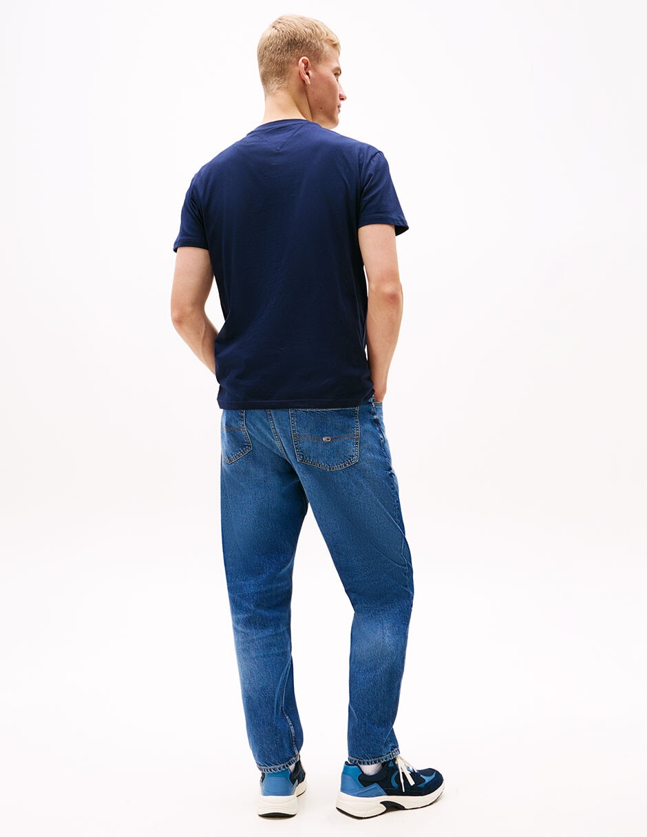 Playera Tjm Linear Logo manga corta para hombre