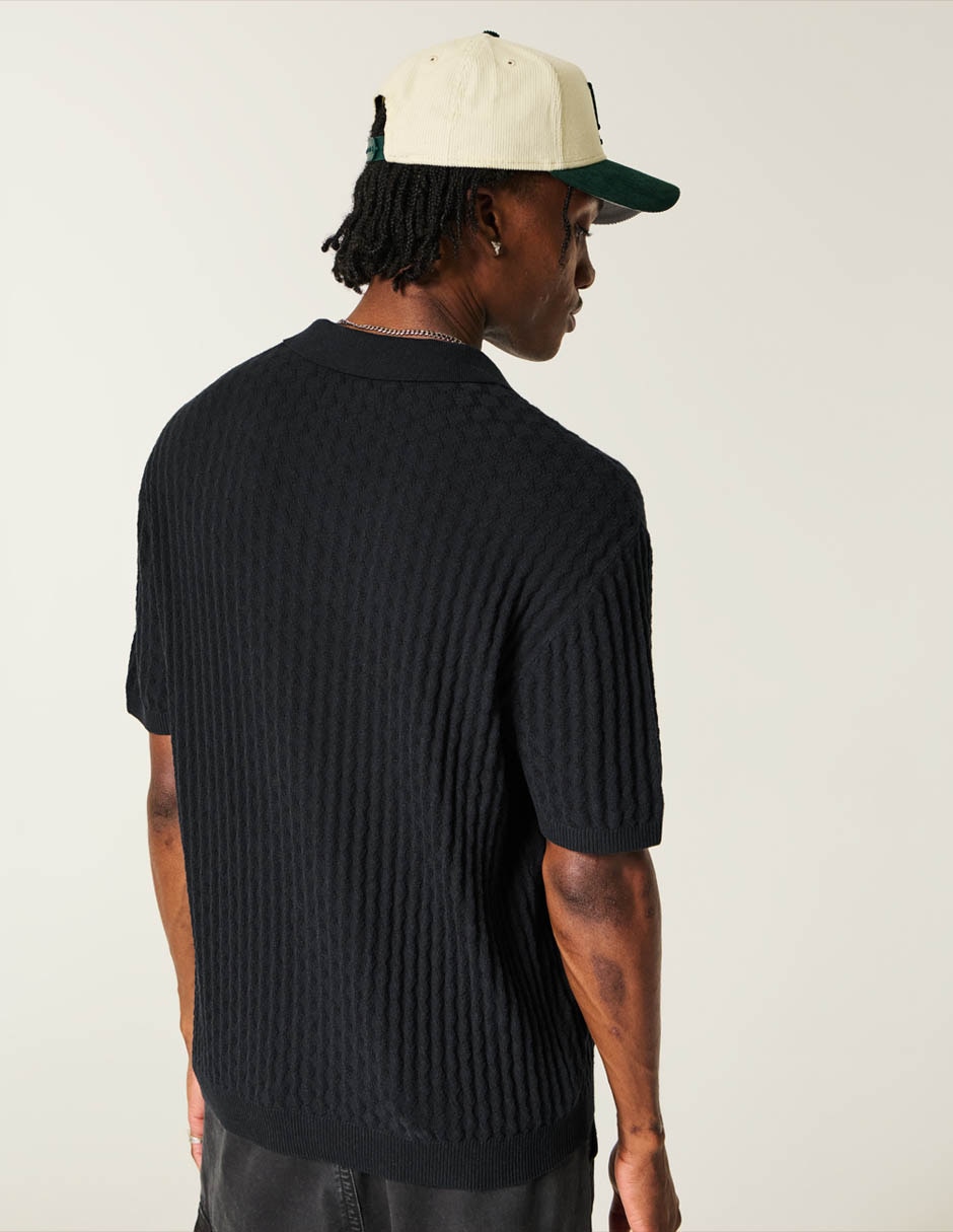 Camisa casual de algodón manga corta para hombre
