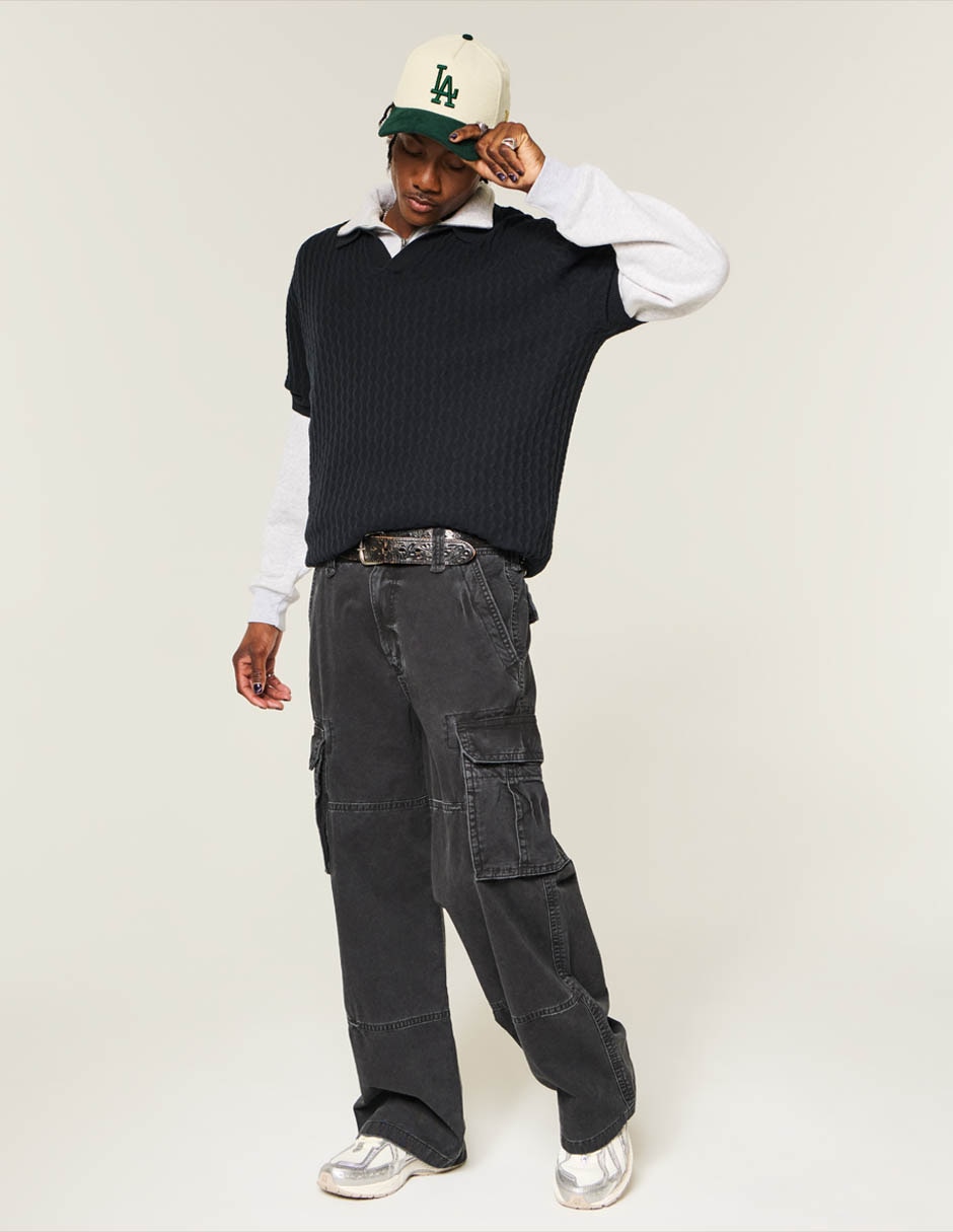 Camisa casual de algodón manga corta para hombre