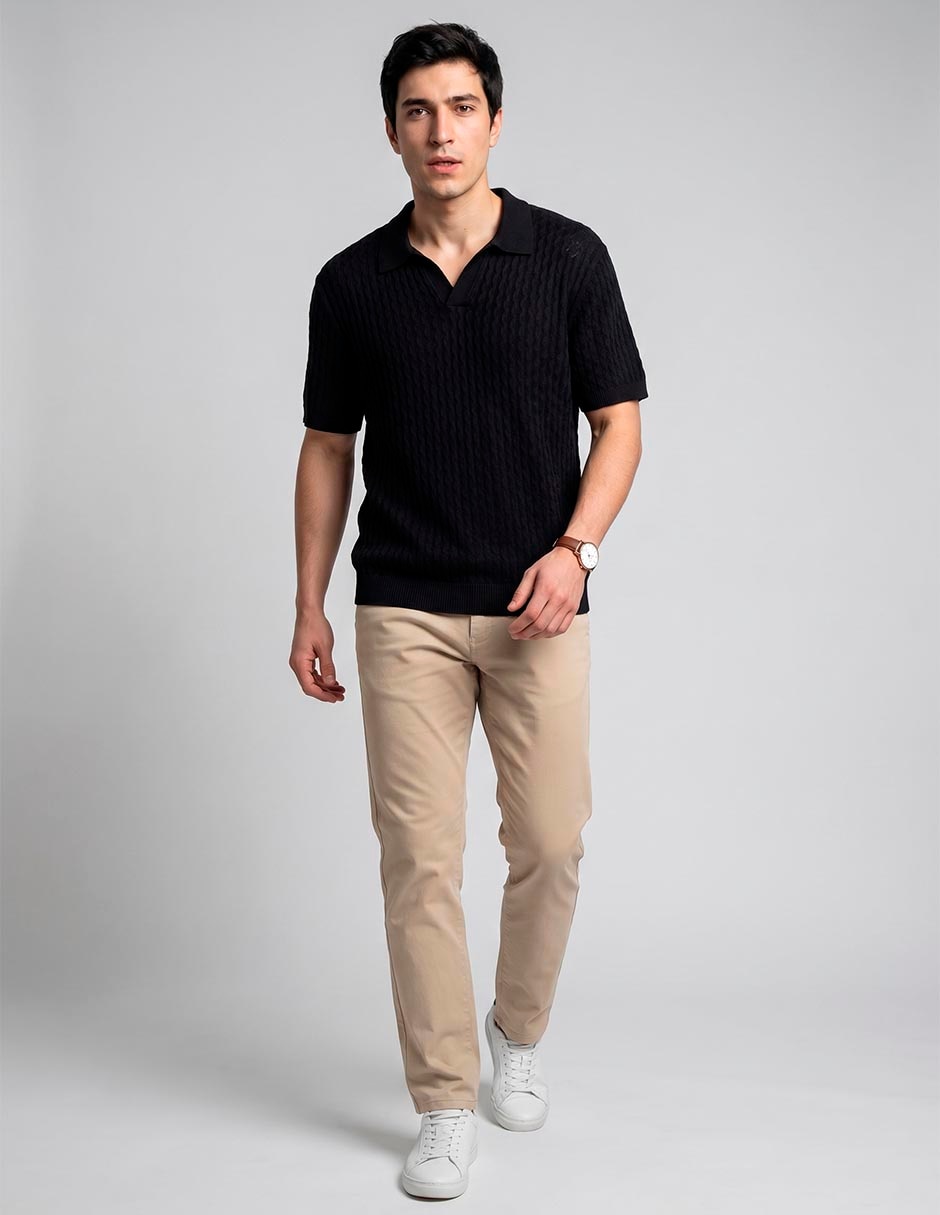 Camisa Casual De Algodón Manga Corta Para Hombre