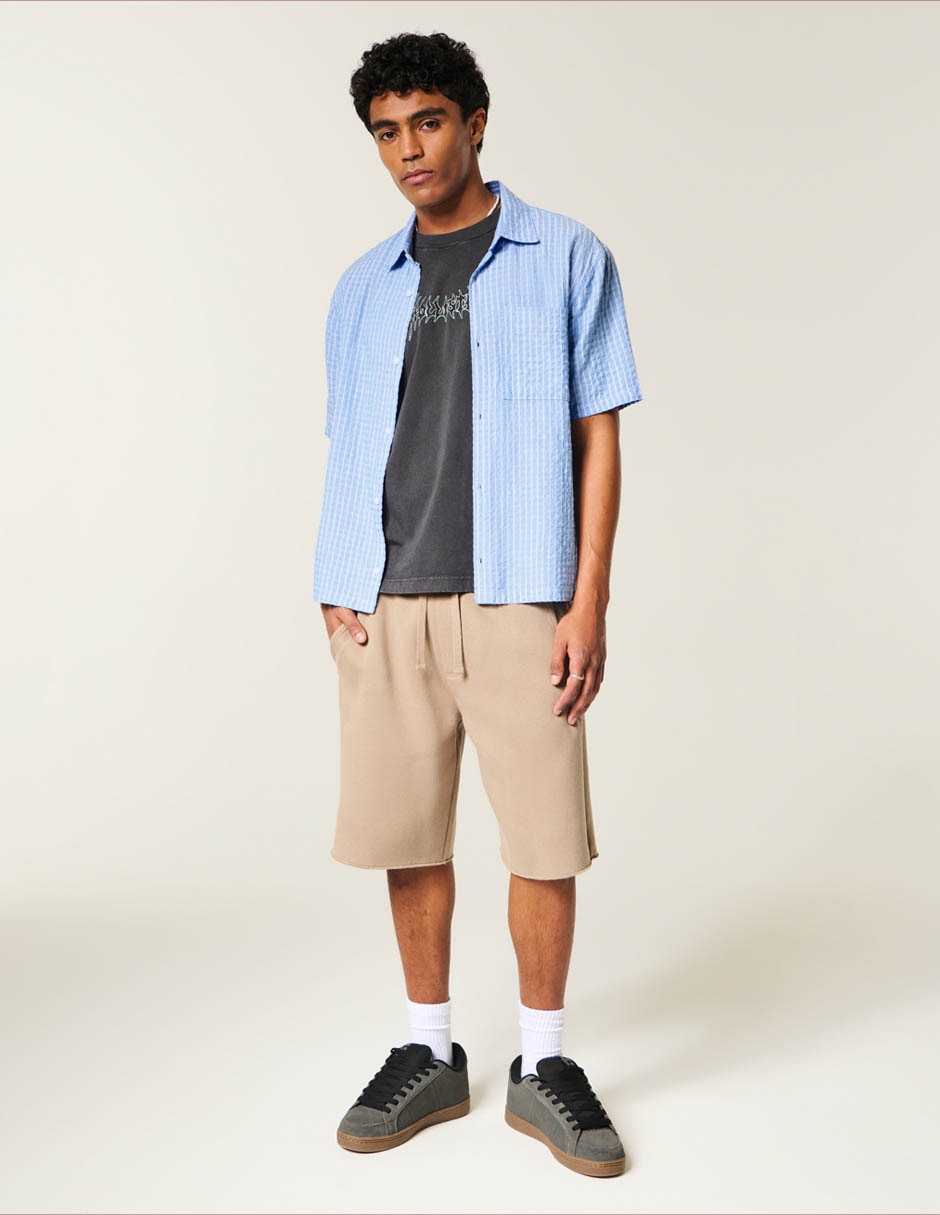 Camisa Casual De Algodón Manga Corta Para Hombre 3