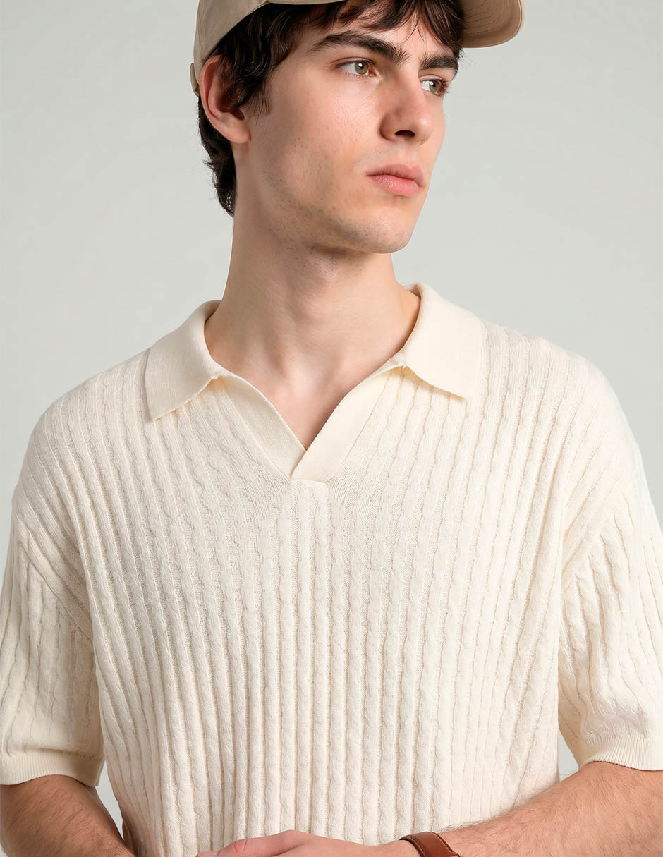 Camisa/Sobrecamisa Casual De Algodón Manga Corta Para Hombre 3