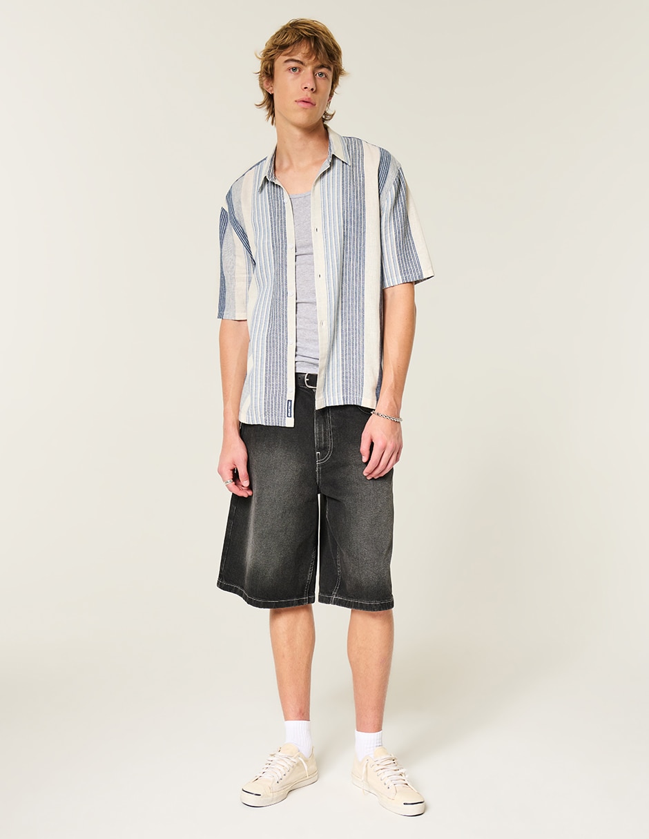 Camisa Casual De Algodón Manga Corta Para Hombre 3