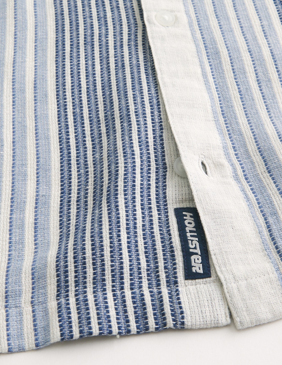 Camisa Casual De Algodón Manga Corta Para Hombre 4