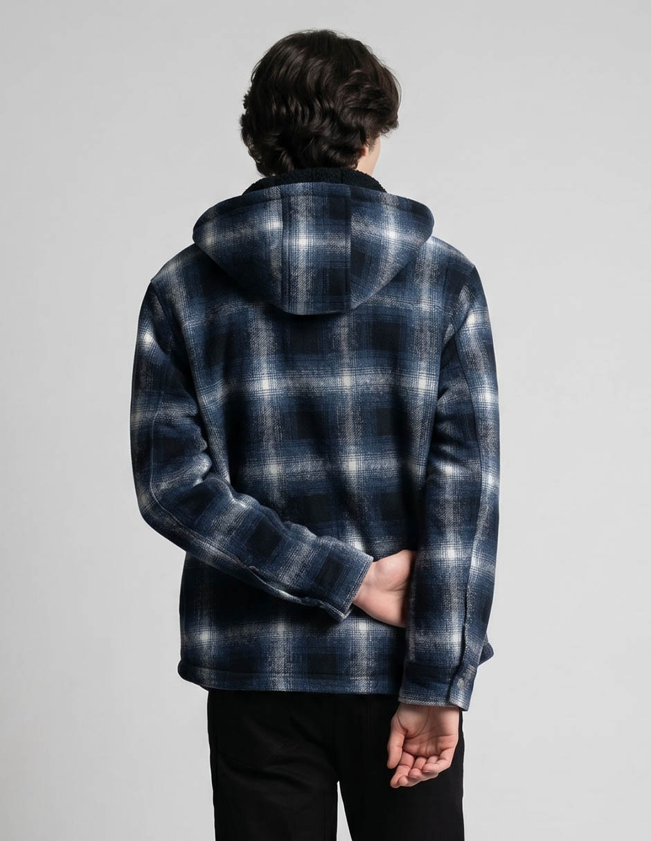Chamarra casual con capucha para hombre 3