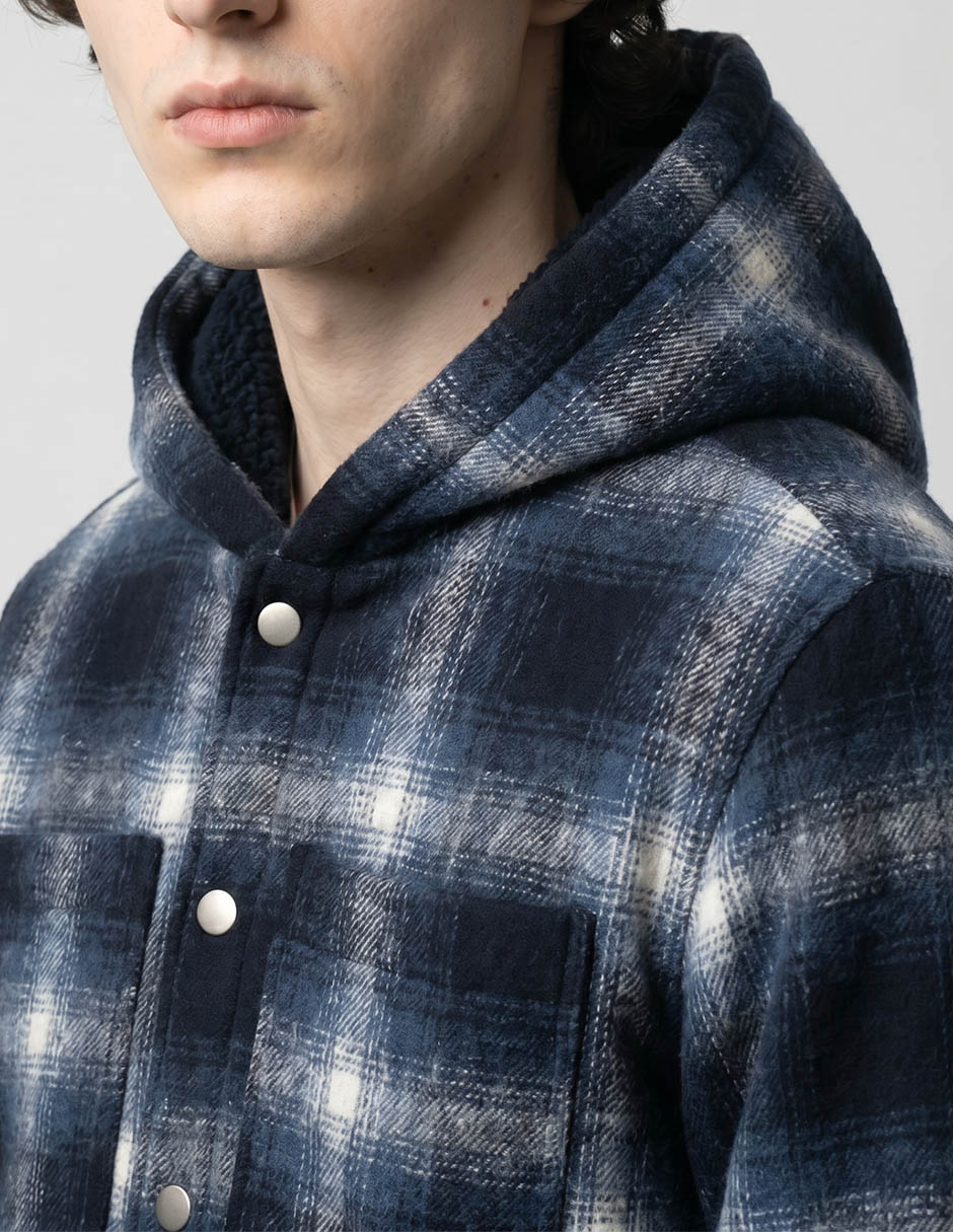 Chamarra casual con capucha para hombre 2