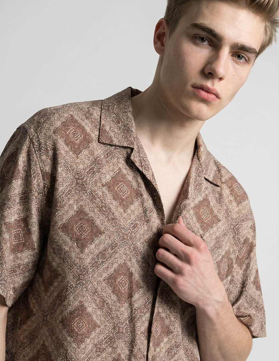 Camisa casual manga corta para hombre 3