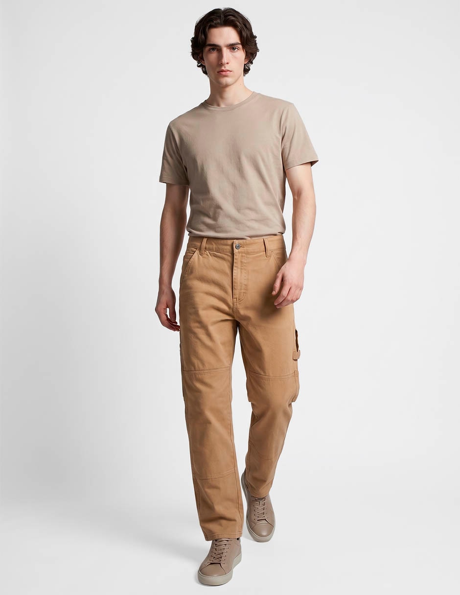 Jeans carpenter straight lavado rinse para hombre 3