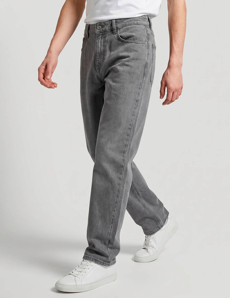 Jeans recto lavado claro para hombre Jeans recto lavado claro para hombre
