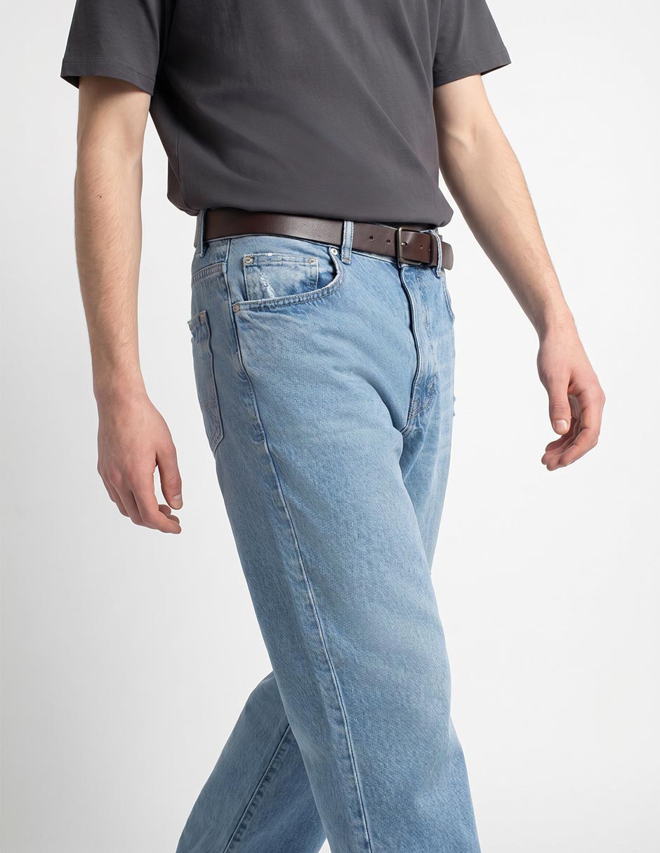 Jeans wide leg That's it lavado claro para hombre
