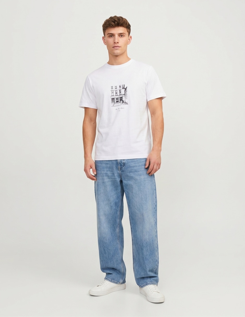 Playera cuello redondo para hombre