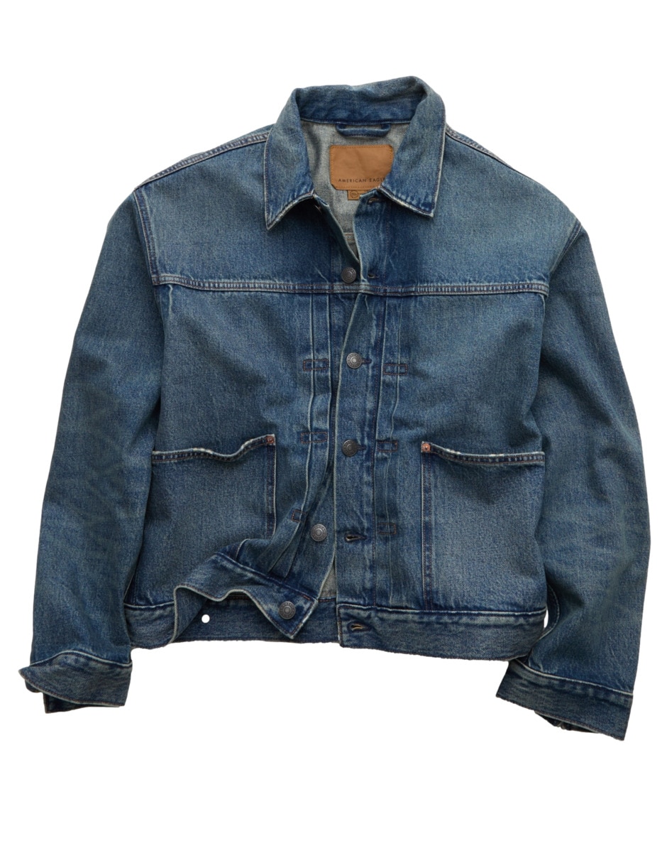 Chamarra denim denim jacket de algodón para hombre 3