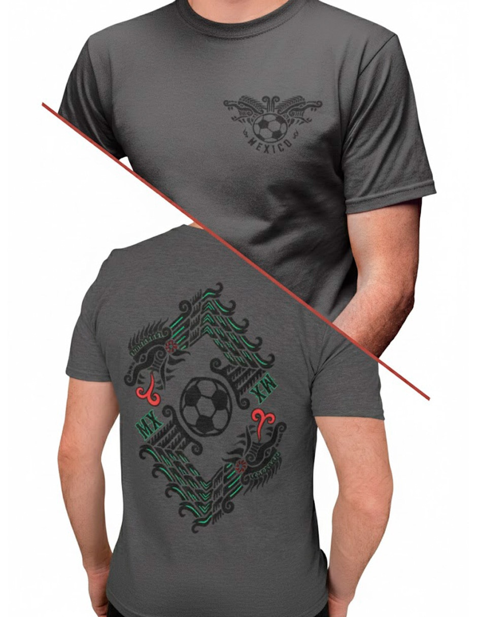 Playera Karani-Art Codice Mundialista cuello redondo para hombre