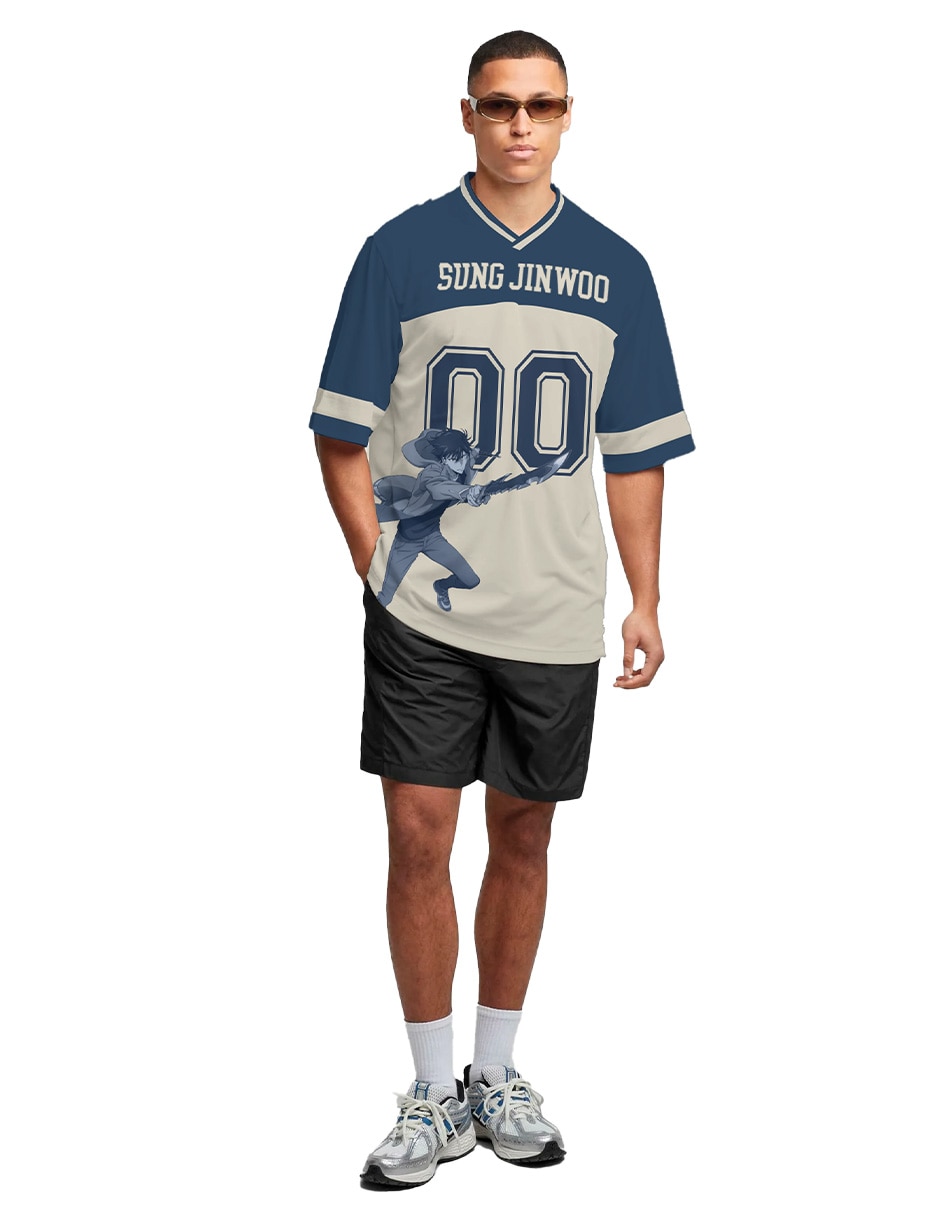 Playera anime cuello v para hombre 2