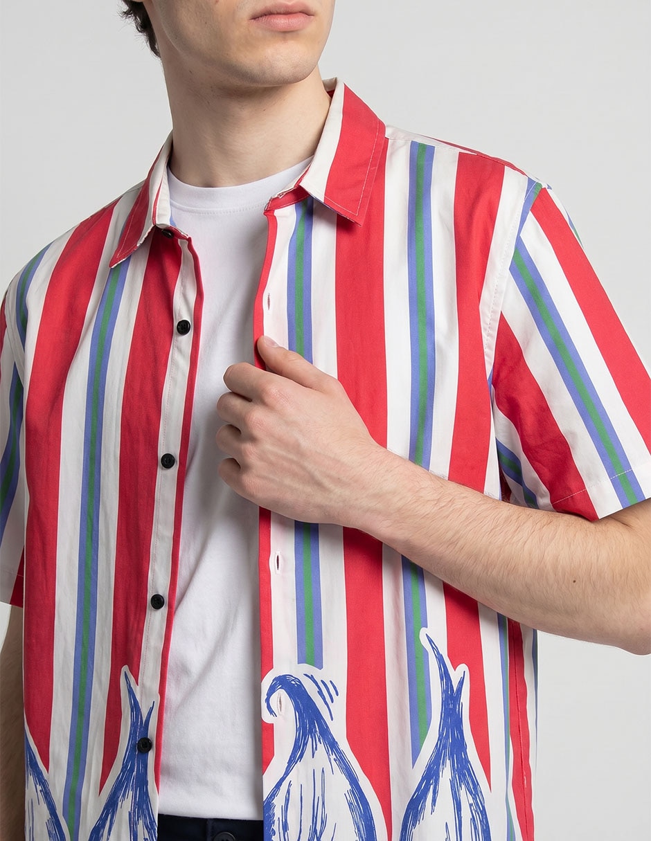 Camisa/Sobrecamisa Casual UNIVERSAL de (si aplica) Poliéster manga Larga para hombre