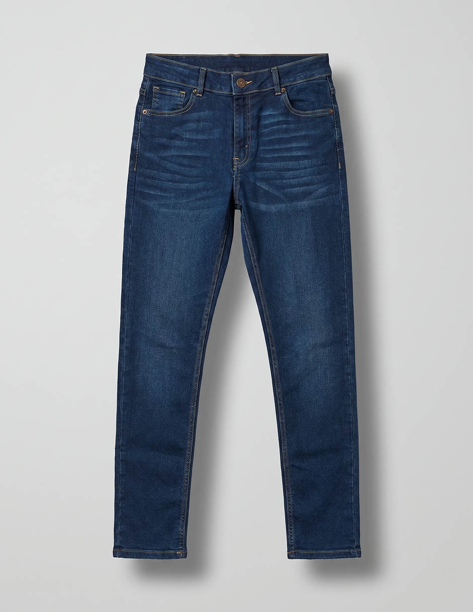 Jeans slim lavado obscuro para hombre 2