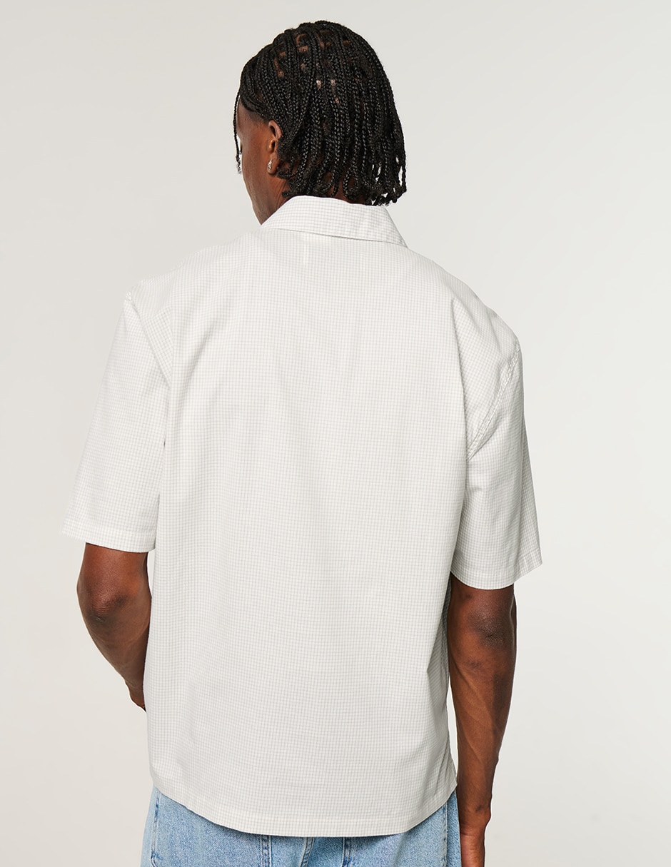 Camisa casual de algodón manga corta para hombre 3