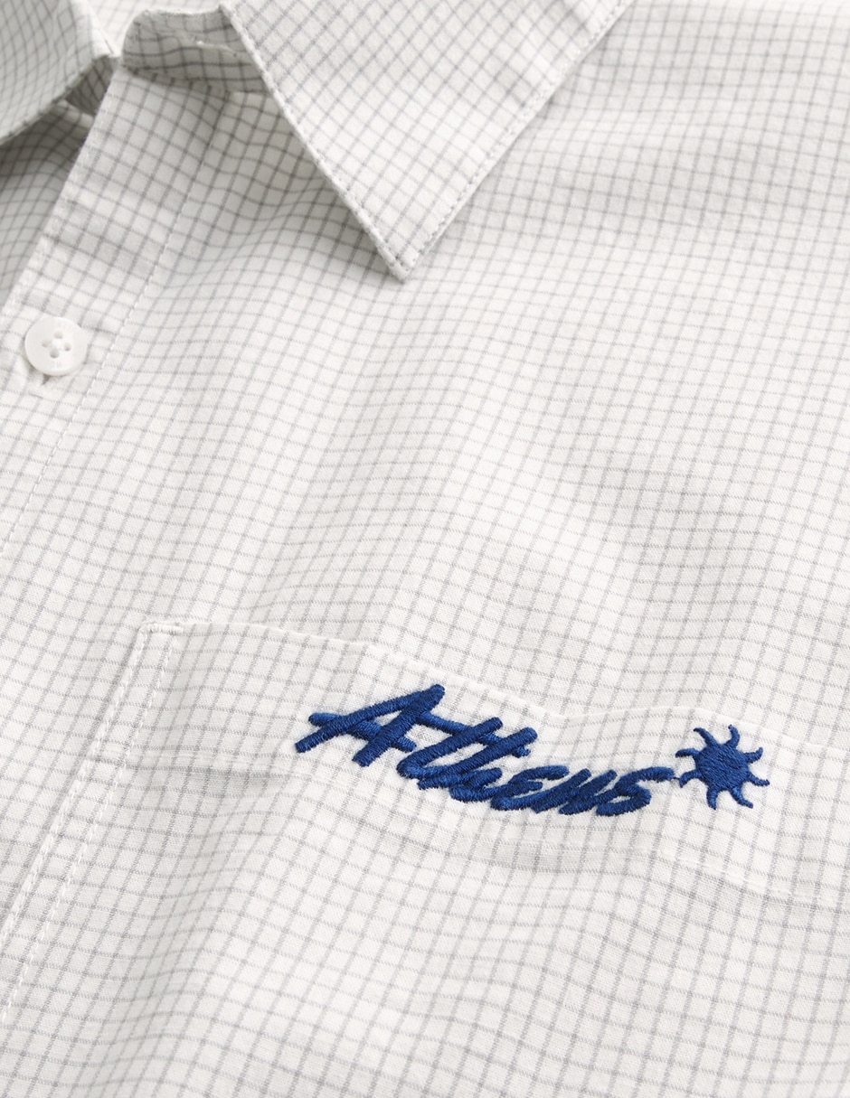 Camisa casual de algodón manga corta para hombre 5
