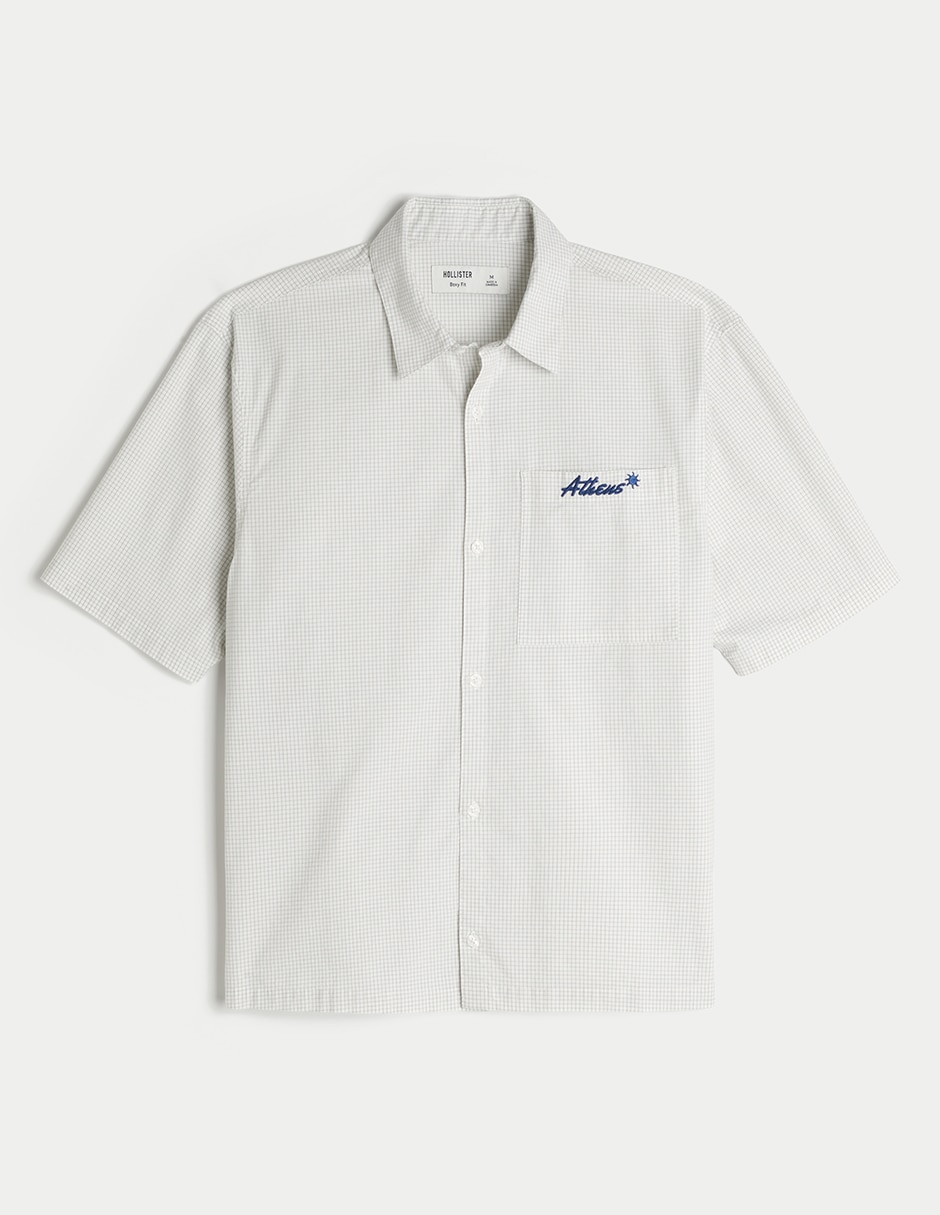 Camisa casual de algodón manga corta para hombre Camisa casual de algodón manga corta para hombre