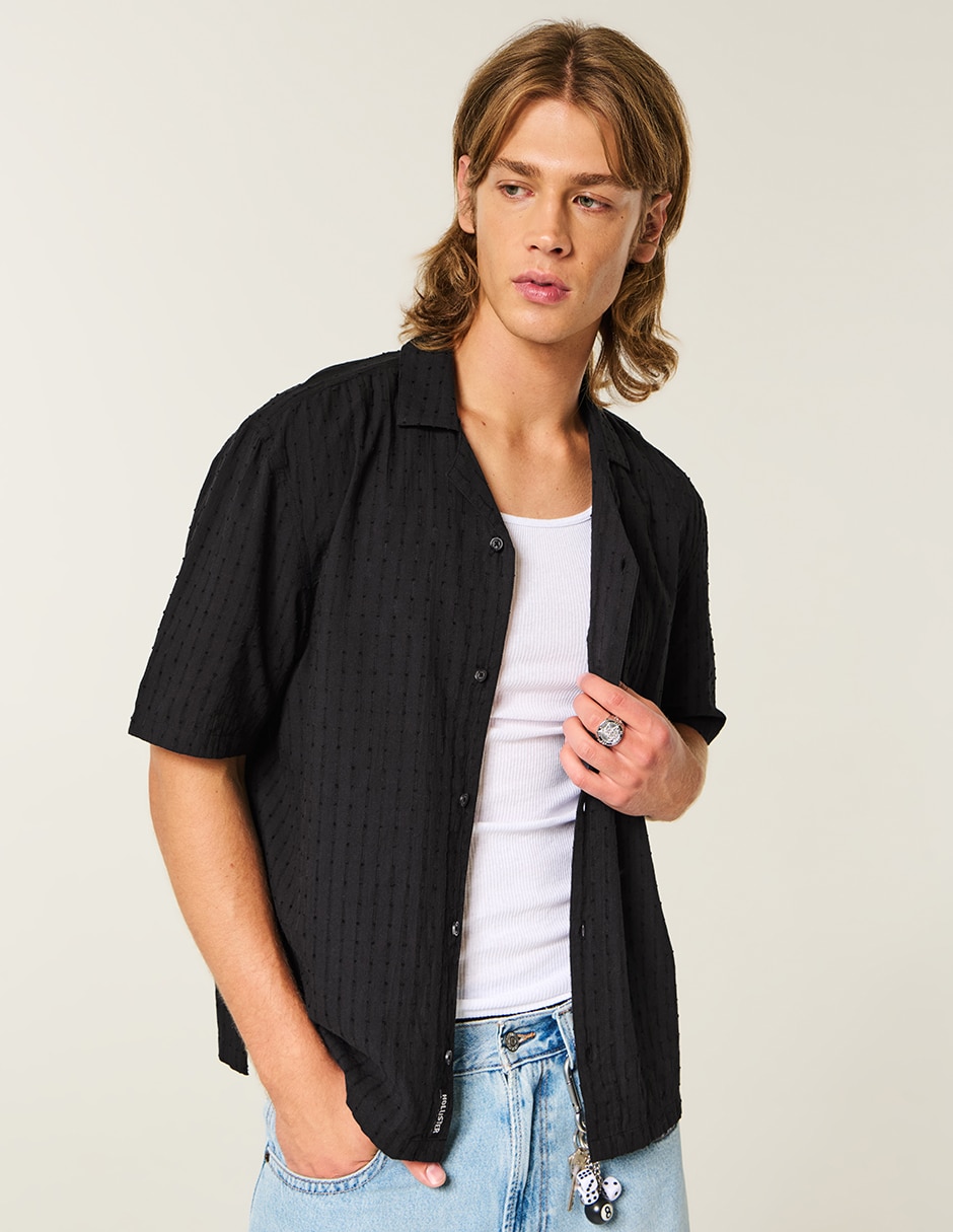 Camisa casual de algodón manga corta para hombre 2
