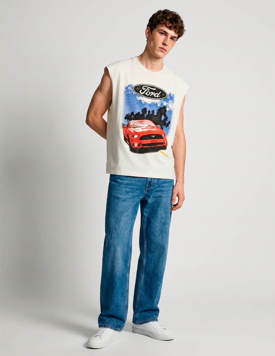 Playera cuello redondo para hombre
