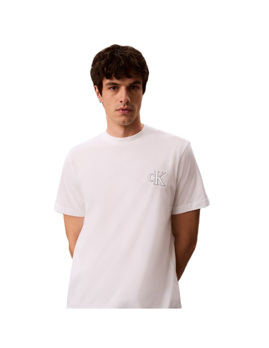 Playera playera ck para hombre cuello redondo para hombre 6