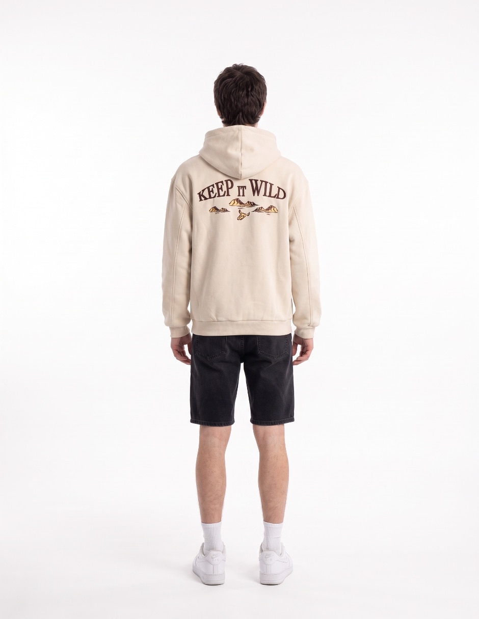 Chamarra casual con capucha y bolsillos para hombre 2