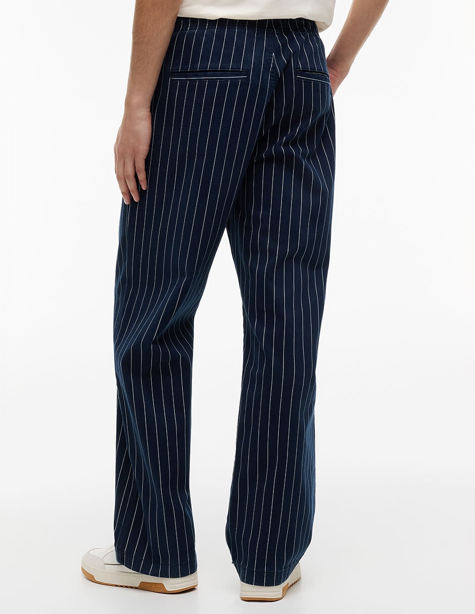 Pantalón casual regular de algodón para hombre 2