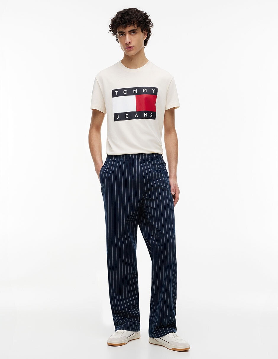 Pantalón casual regular de algodón para hombre 4