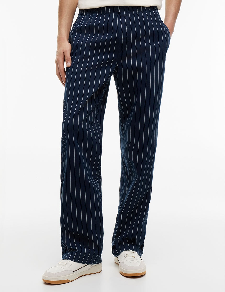 Pantalón casual regular de algodón para hombre Pantalón casual regular de algodón para hombre