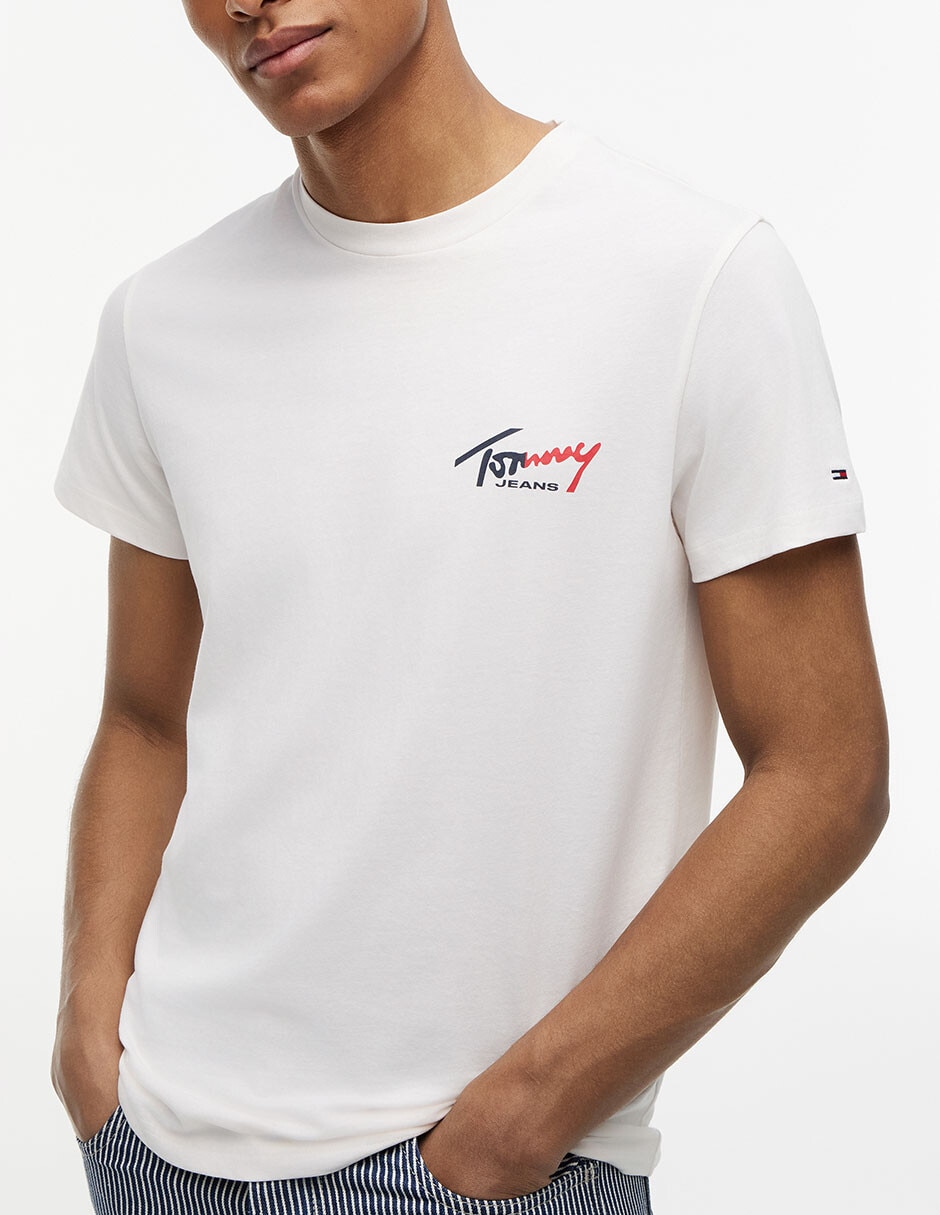 Playera Signature Cuello Redondo Para Hombre 3