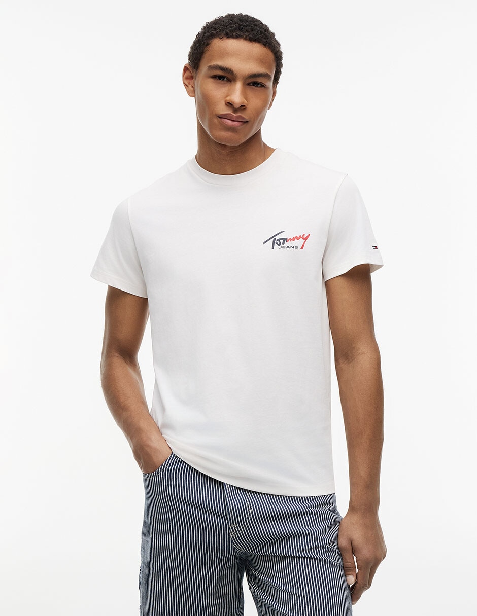 Playera Signature Cuello Redondo Para Hombre