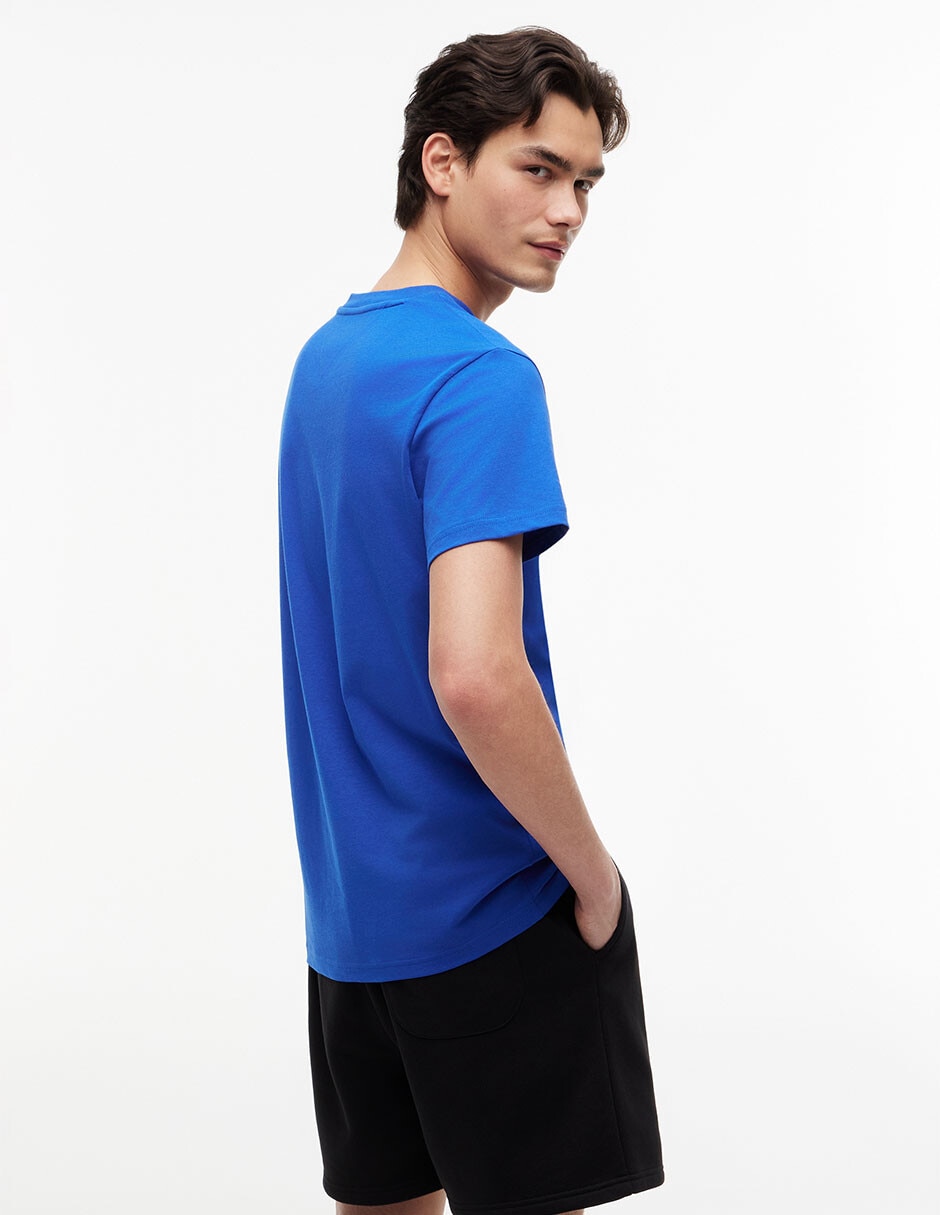 Playera Tommy Jeans Signature cuello redondo para hombre