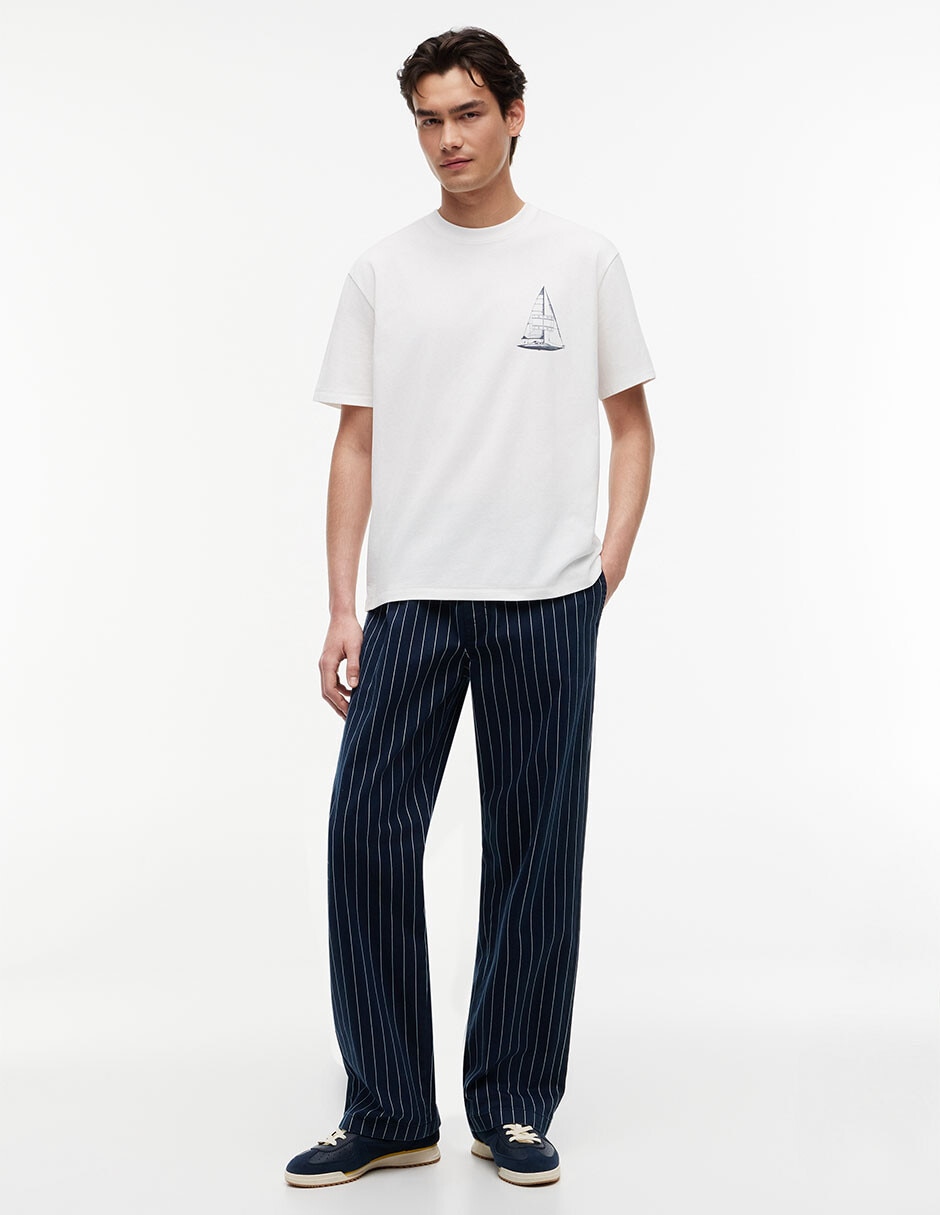 Playera Sailing Cuello Redondo Para Hombre 2