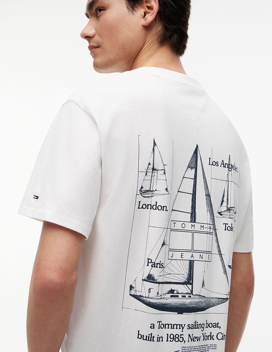 Playera Sailing Cuello Redondo Para Hombre 3