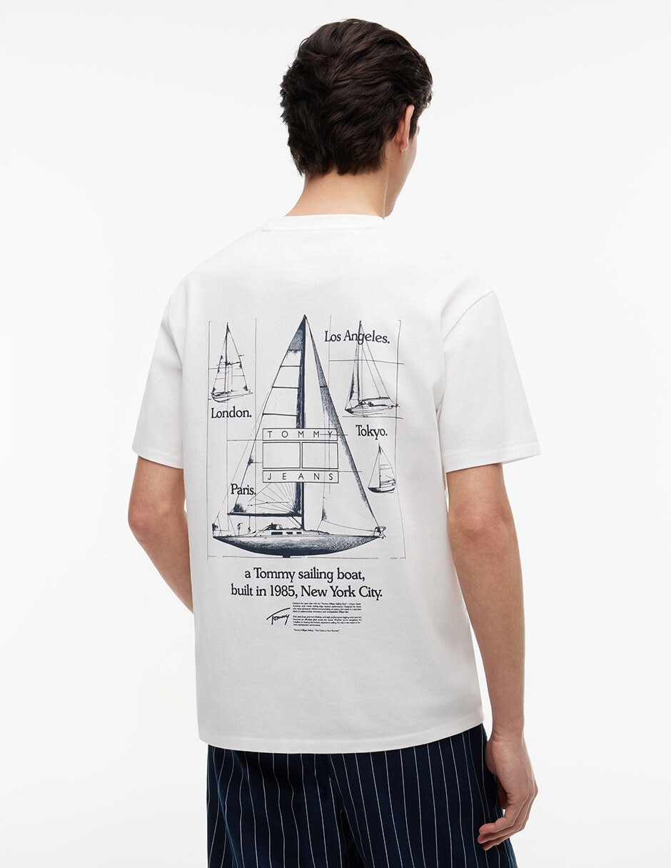 Playera Sailing Cuello Redondo Para Hombre 4