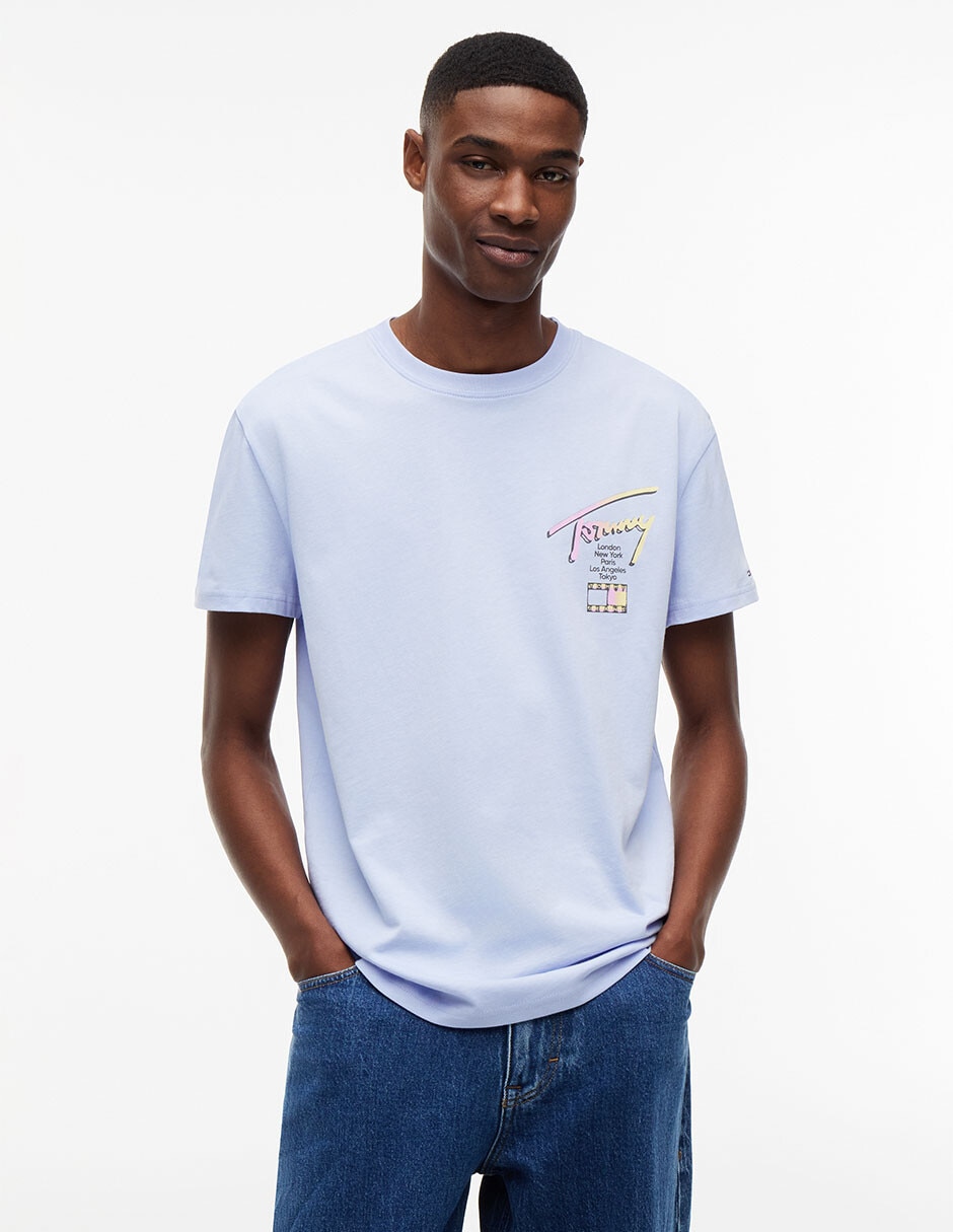 Playera Signature cuello redondo para hombre