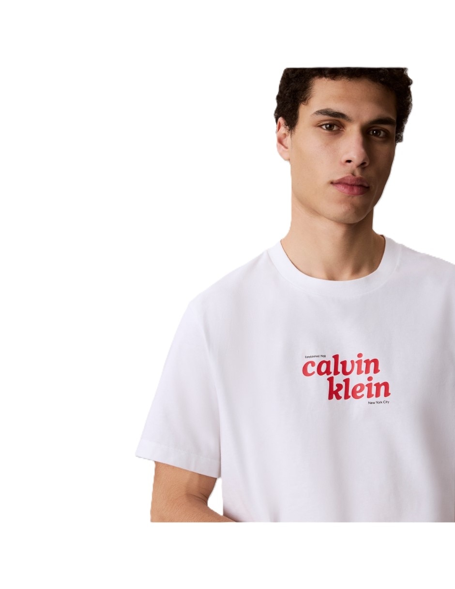 Playera cuello redondo para hombre