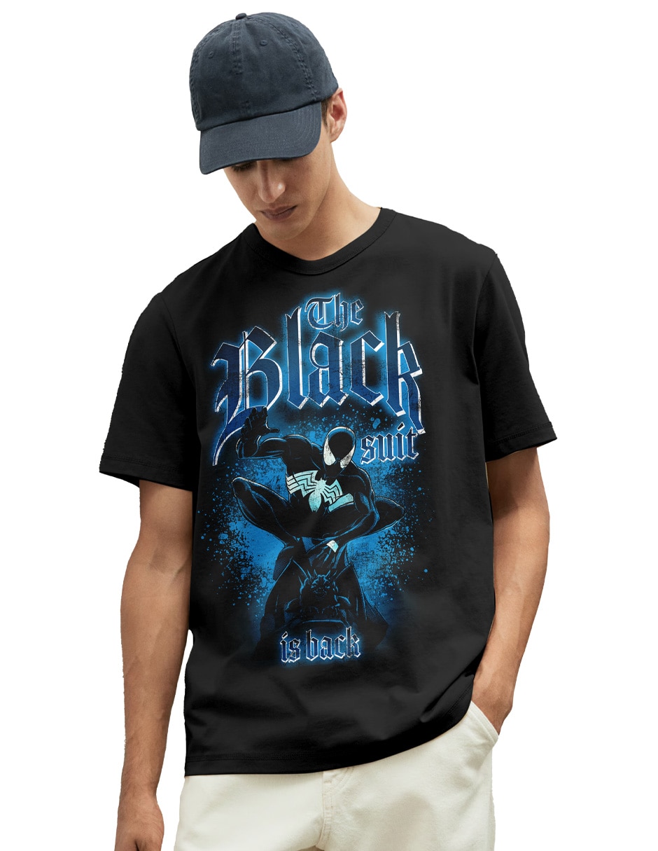 Playera spiderman cuello redondo para hombre 2