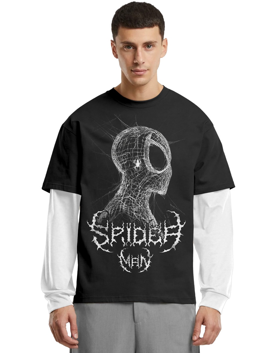 Playera spiderman cuello redondo para hombre 2