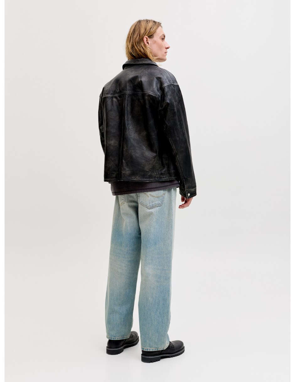 Jeans wide leg Jack & Jones lavado claro para hombre