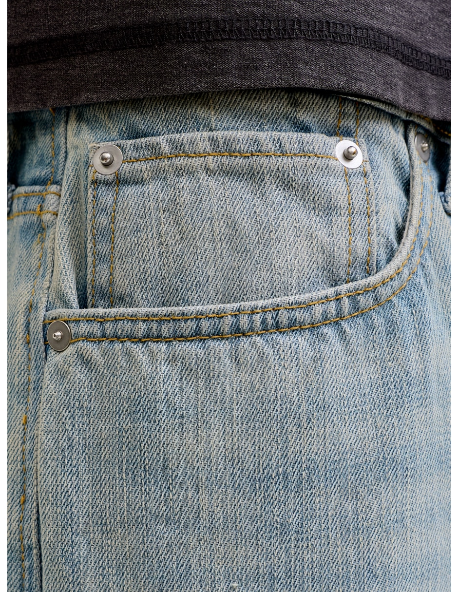 Jeans wide leg Jack & Jones lavado claro para hombre